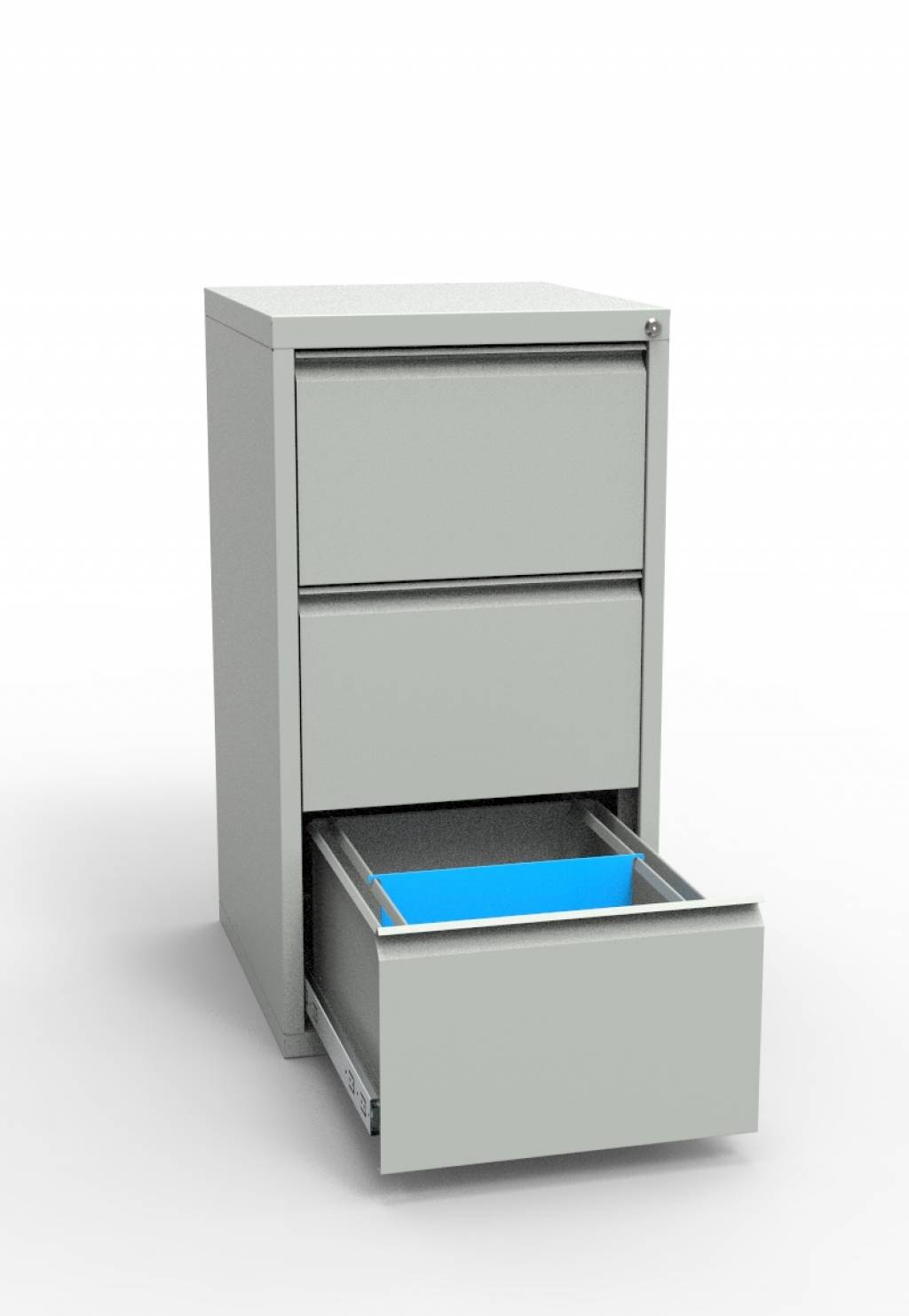 Шкаф картотечный Регион РК-А4-3 (939х500х550 мм) сварной железный кр 3 с 2 ящиками для хранения документов