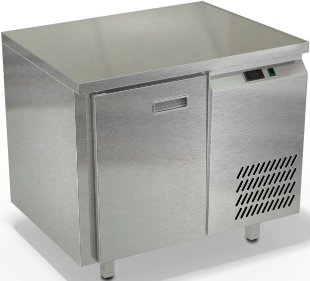 Морозильный стол боковой агрегат столешница нержавеющая сталь без борта СПБ/М-121/10-907 (900x700x850 мм)